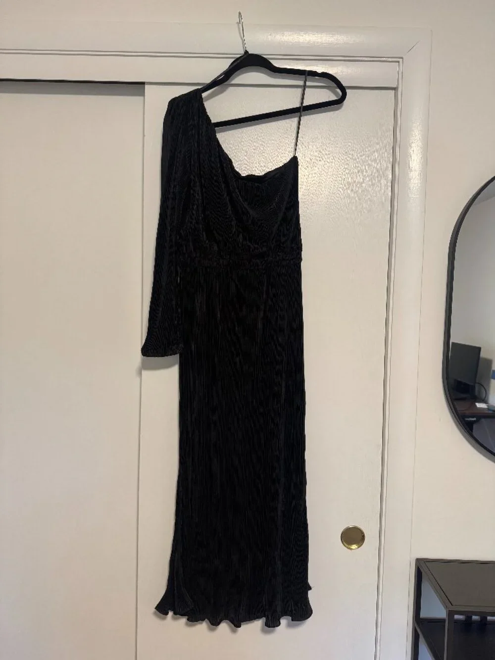 Pontee One Shoulder Pleated Midi Dress - Petal and Pup - NWOT - Picture 6 of 8